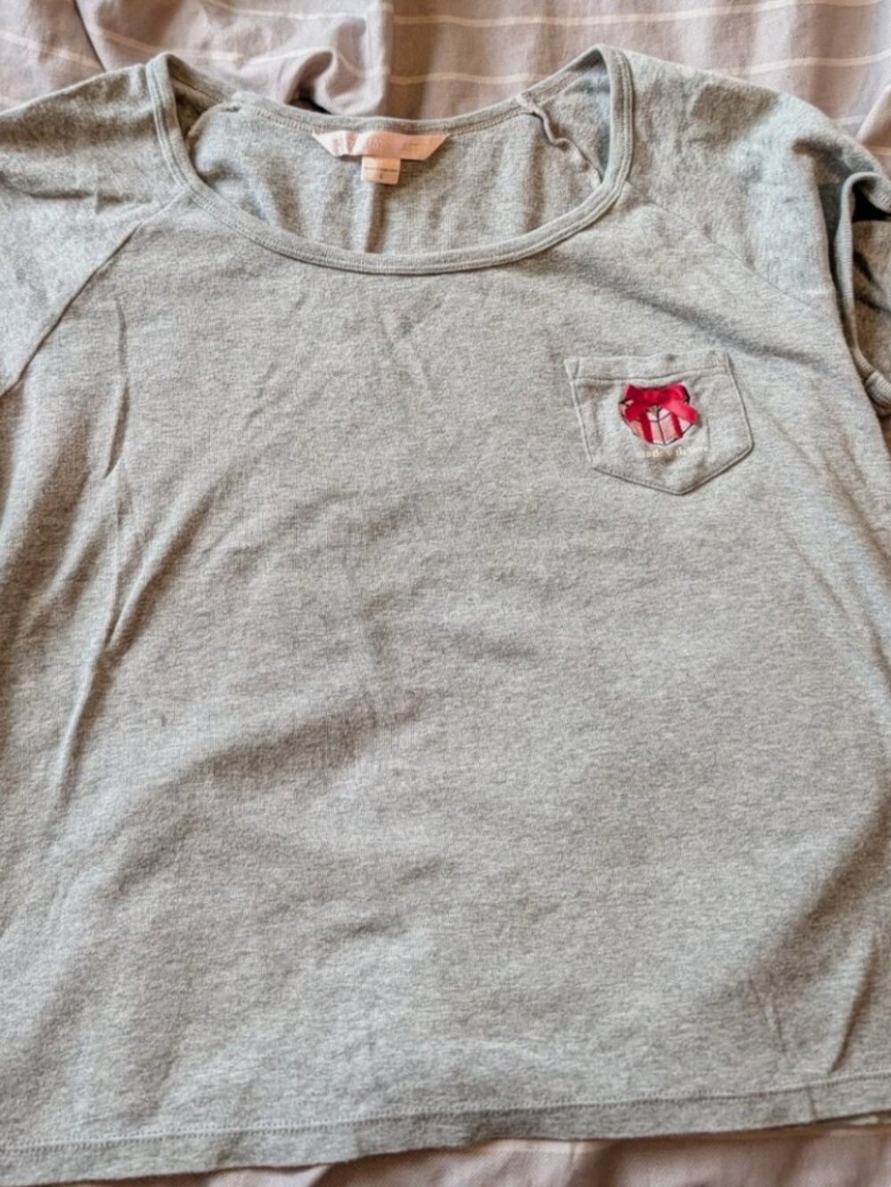 Victoria's Secret Crop Pajama Top Size Large y2k 2004